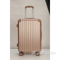 Maleta de bagagem rosa ABS dourada